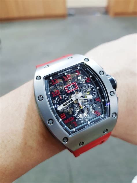 richard mille rm 011 flyback chronograph felipe massa titanium|Richard Mille RM 011 Titanium .